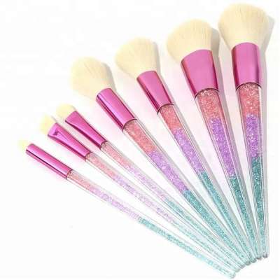 2018 New 7pcs Inner Diamond Handle Makeup Brush Set Custom Makeup Brush Set